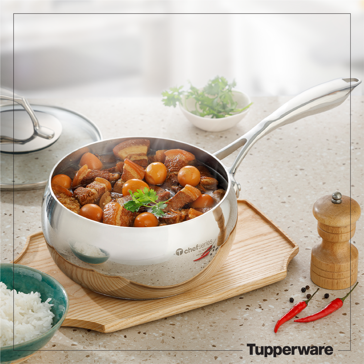 NỒI T CHEF SERIES SAUCEPAN 2.4L (nắp kính)